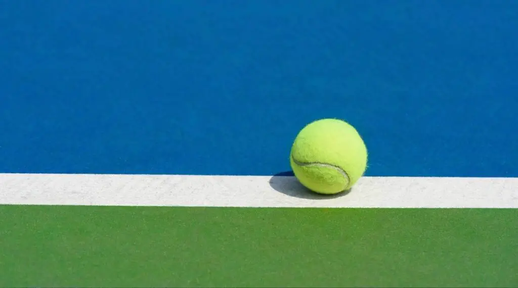 A tennis ball made of wool