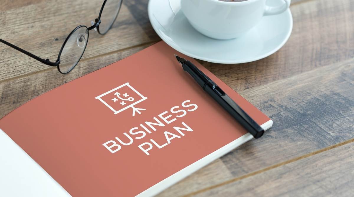 Business plan on a table
